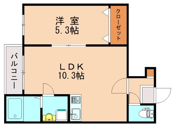 箱崎駅 徒歩12分 3階の物件間取画像